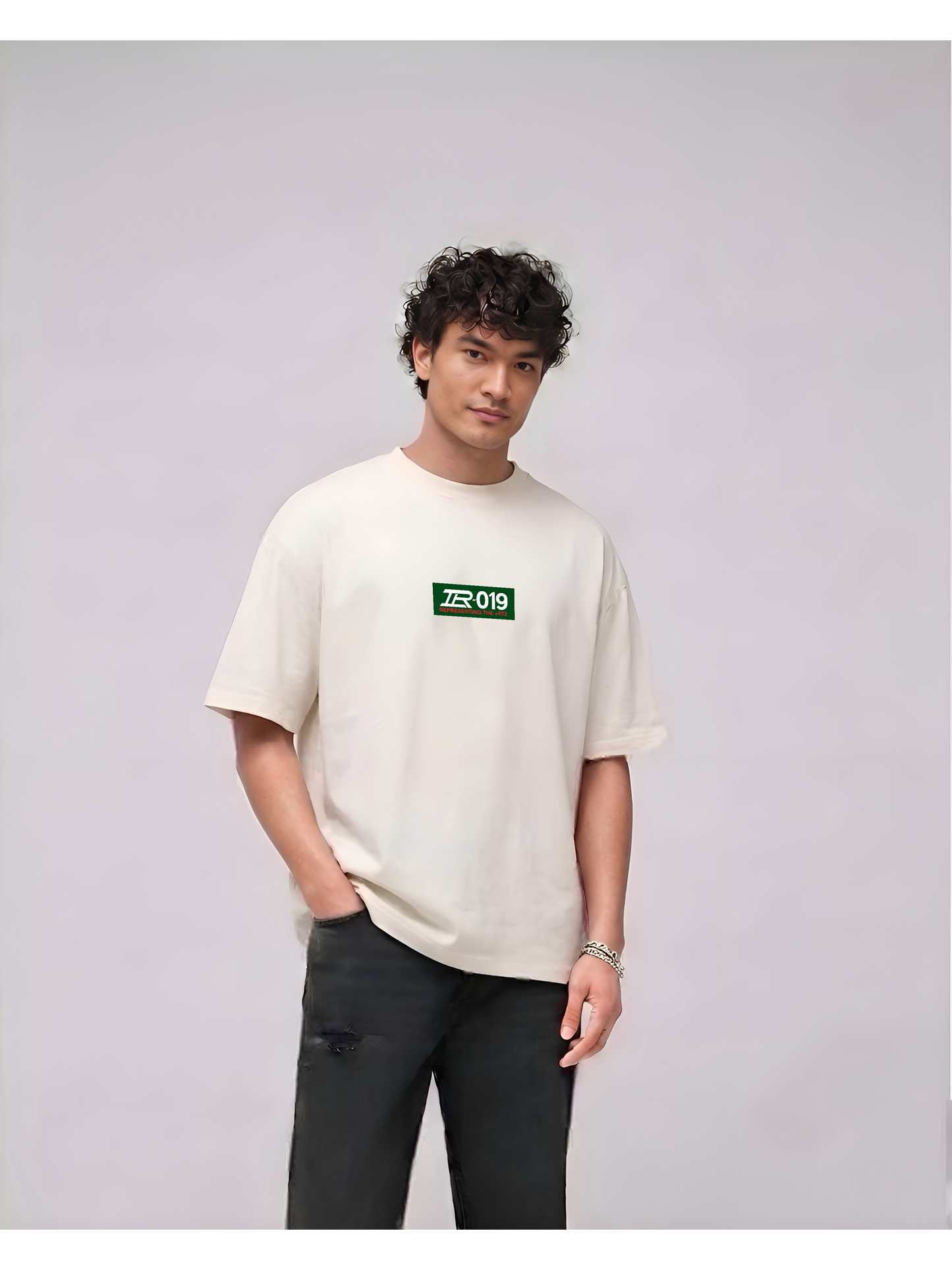 BOX LOGO T-SHIRT CREAM