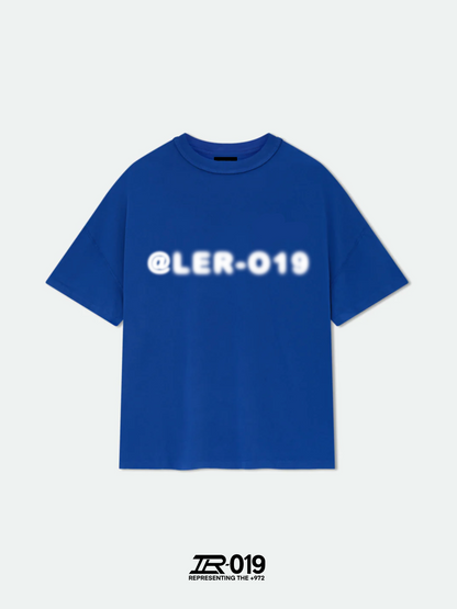 GRAFFITI LOGO T-SHIRT BLUE